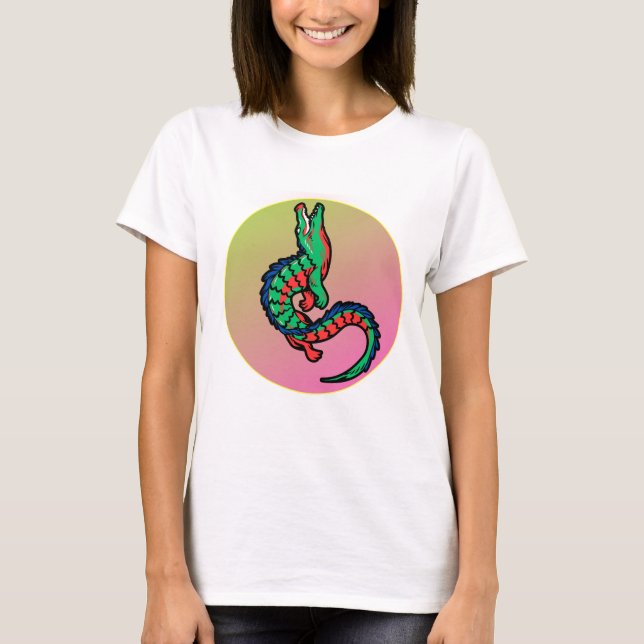T-shirt Emblem Crocodile design (Devant)