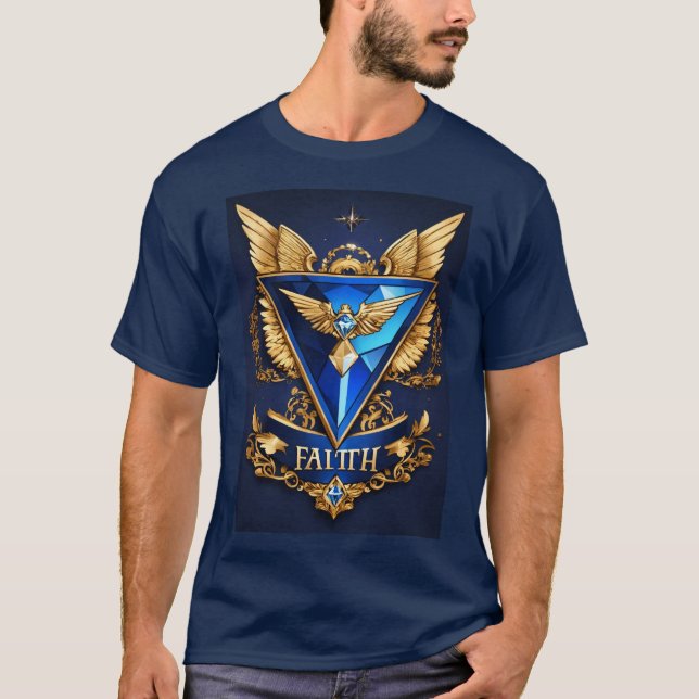T-shirt Emblem Diamond Faith LLC (Devant)