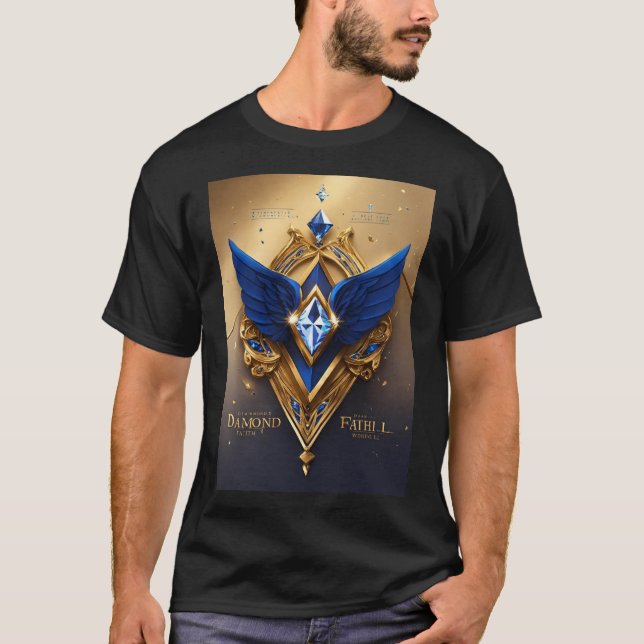 T-shirt Emblem Diamond Faith LLC (Devant)