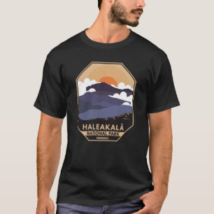 T-shirt Emblem rétro du parc national de Haleakala