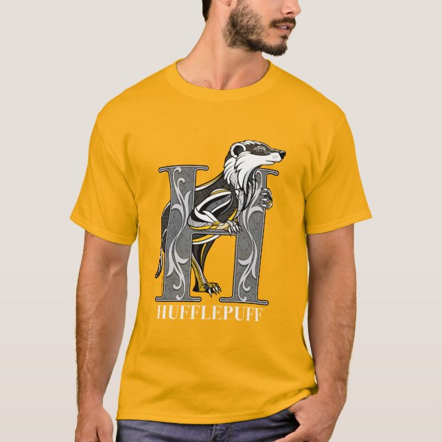 T-shirt Emblème croisé HUFFLEPUFF™ (Devant)