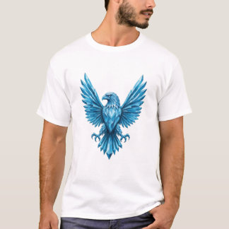 T-shirt Emblème d'aigle de cristal - Symbole de liberté et