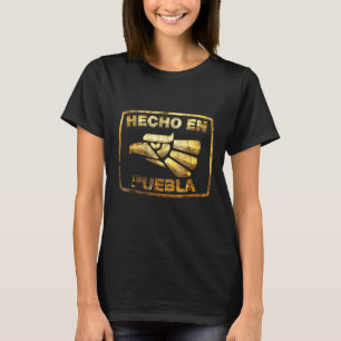 T-shirt Emblème d'aigle mexicain de Hecho En Puebla Mexiqu