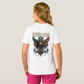 T-shirt Emblème d'aigle super étoile