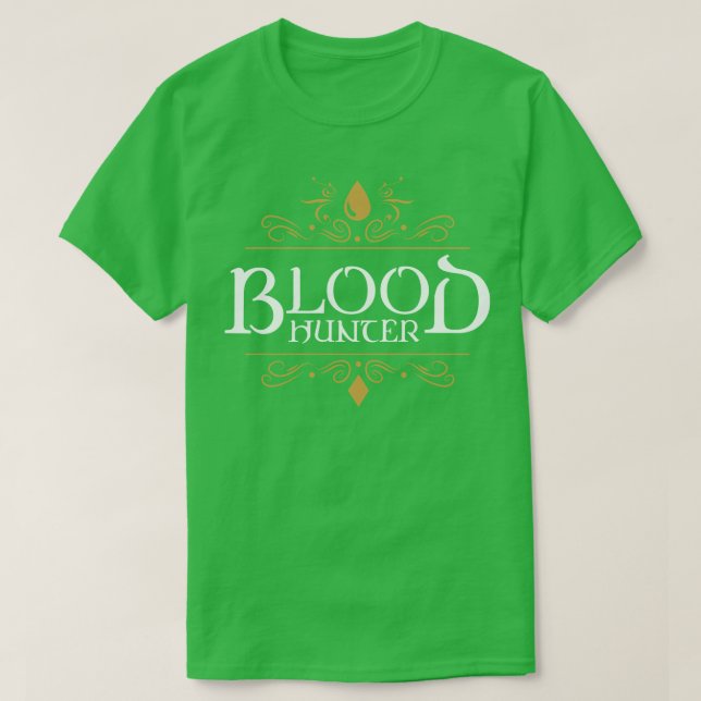 T-shirt Emblème de classe de caractères de la chasse au sa (Design devant)