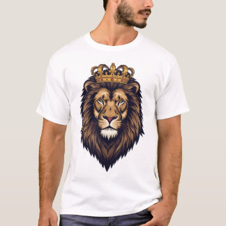T-shirt Emblème de couronne de lion royal
