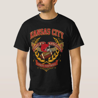 T-shirt Emblème de football du Royaume des Chiefs de Kansa