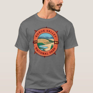 T-shirt Emblème de la boussole rétro du parc national de l