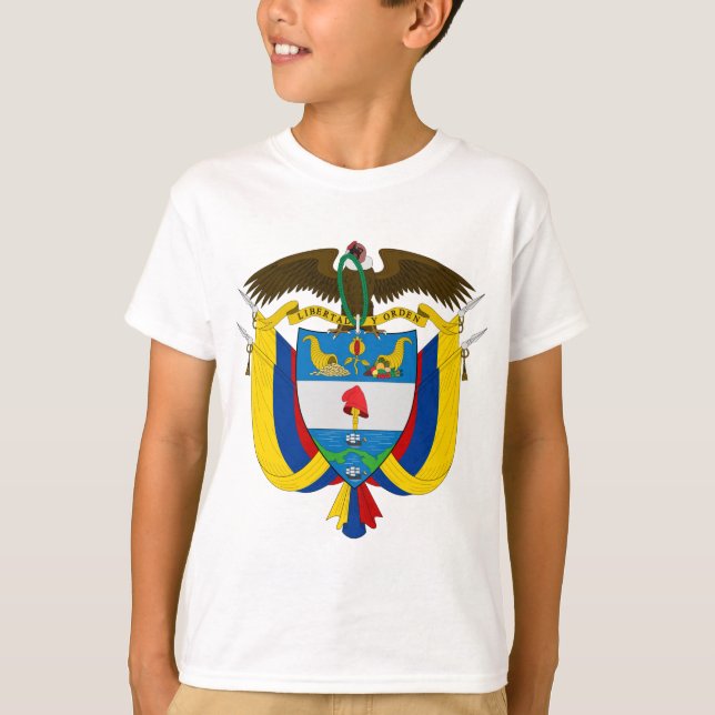 T-shirt emblème de la colombie (Devant)