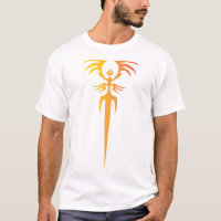 Emblème de phénix tribal sombre – Symbole mythique