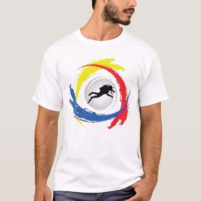 T-shirt Emblème de plongée sous-marine (Devant)