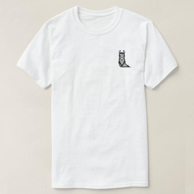 T-shirt Emblème de poche Unisex Llama Tee (Design devant)
