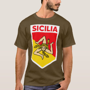 T-shirt Emblème Drapeau Sicile
