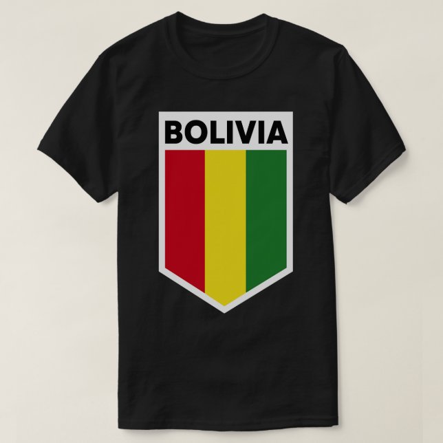 T-shirt Emblème du drapeau bolivien (Design devant)