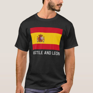 T-shirt Emblème Du Drapeau Castille Et León Espagne Escudo
