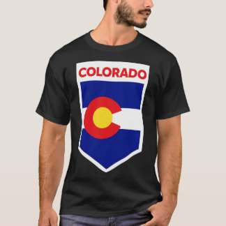 T-shirt Emblème du drapeau de l'État du Colorado