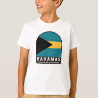 Emblème du drapeau des Bahamas Vintage