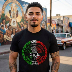 T-shirt emblème Garcia nom de famille Mexique