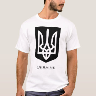 T-shirt Emblème graphique contemporain Tryzub de l'Ukraine