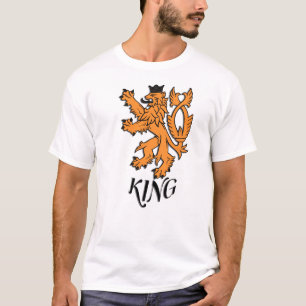 T-shirt Emblème héraldique du lion couronné   Crête du lio