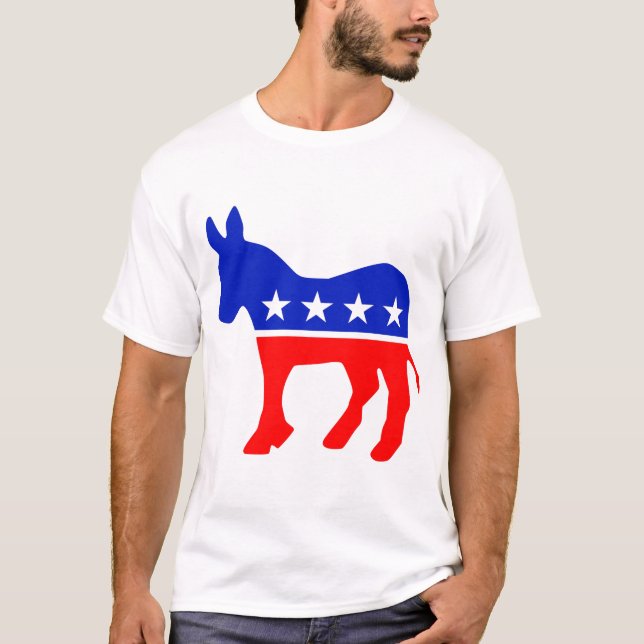 T-shirt Emblème politique du parti démocratique (âne) (Devant)