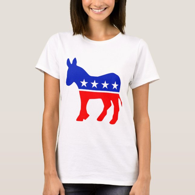 T-shirt Emblème politique du parti démocratique (âne) (Devant)