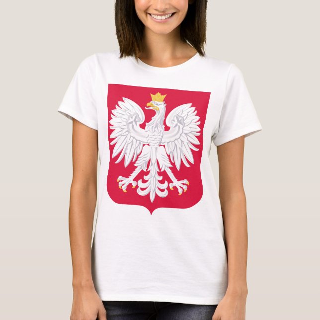 T-shirt Emblème polonais - Bouclier polonais - Herbe Polsk (Devant)