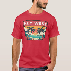 T-shirt Emblème rétro Key West Florida