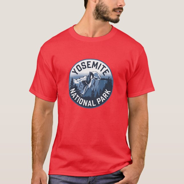 T-shirt Emblème rond Yosemite demi-dôme (Devant)