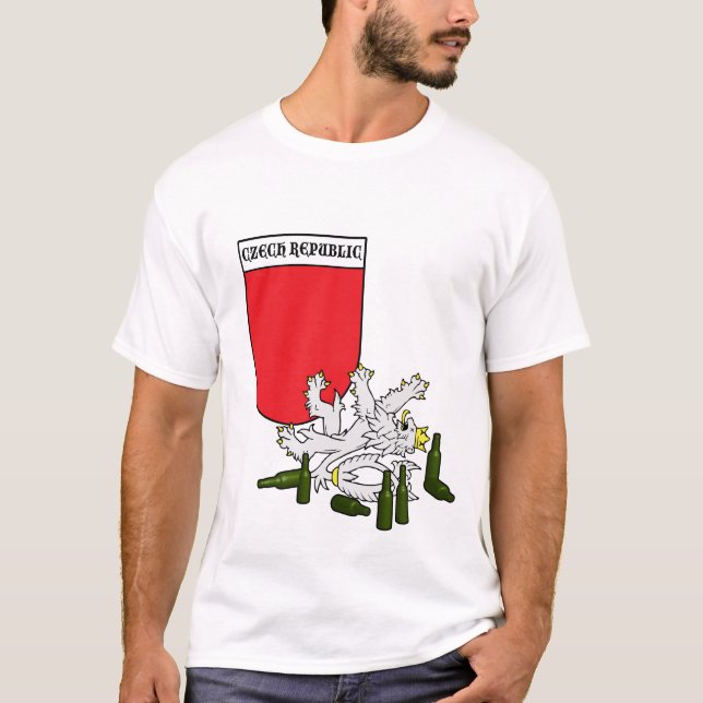 T-shirt Emblème tchèque avec le lion (Devant)