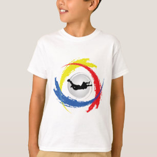 T-shirt Emblème tricolore de parachutisme