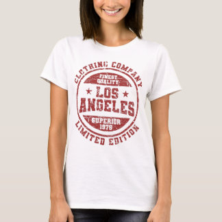 T-shirt emblème vintage rétro de Los Angeles