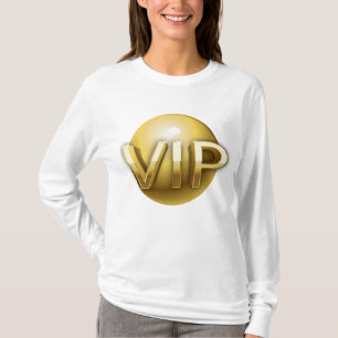 T-shirt Emblème VIP Luxe 3D Or