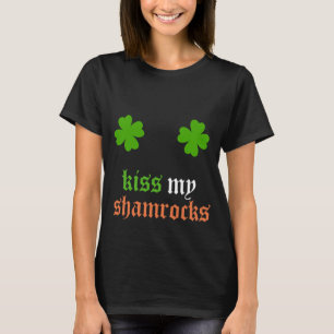 T-shirt Embrasse ma Saint Patrick shamrock