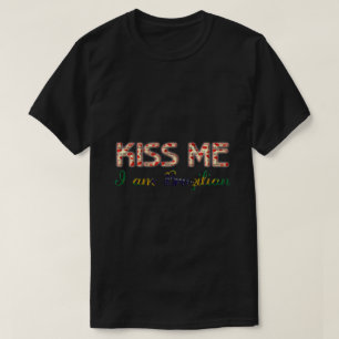 T-shirt Embrasse-moi Je suis Brésilien Drôle Typographie P