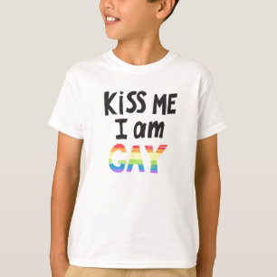 T-shirt Embrasse-moi je suis gay
