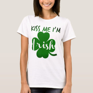 T-shirt embrasse-moi je suis irlandais