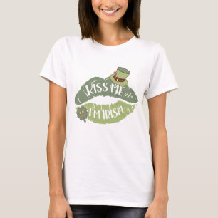 T-shirt Embrasse-moi Je suis irlandais