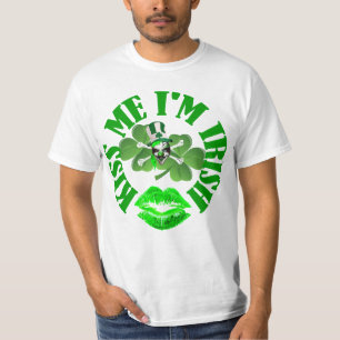 T-shirt Embrasse-moi Je suis Irlandais, drôle de Saint Pat