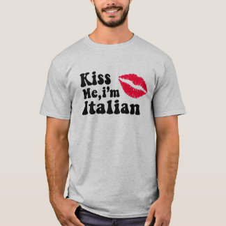 T-shirt Embrasse-moi, je suis Italien