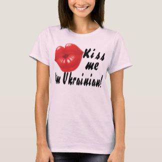 T-shirt Embrasse-moi, je suis ukrainien !