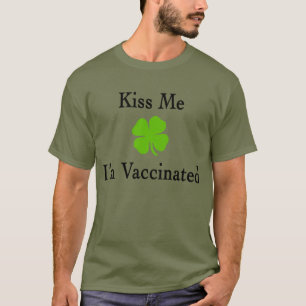 T-shirt Embrasse-moi je suis vacciné 