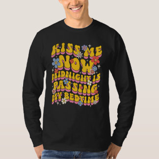 T-shirt Embrasse-moi maintenant minuit passe mon heure de