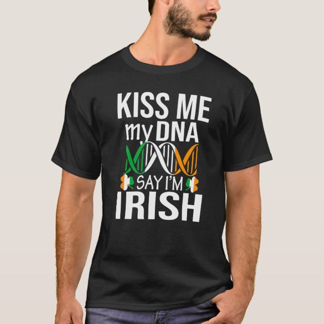 T-shirt Embrasse-Moi Mon Adna Dites Je M'Irlandais St Patr (Devant)