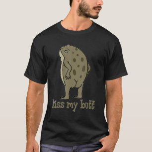 T-shirt Embrasse mon cul Grenouille verte Hommes Femmes