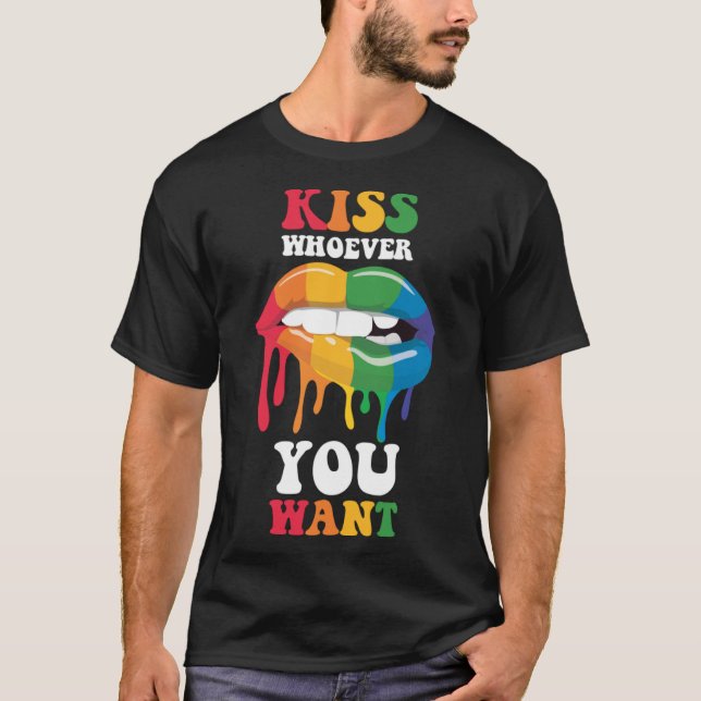 T-shirt Embrasse Qui Que Ce Soit Le F Que Tu Veux (Devant)