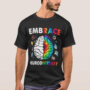 T-shirt Embrassez La Neurodiversité Cerveau Embrassez L'Au