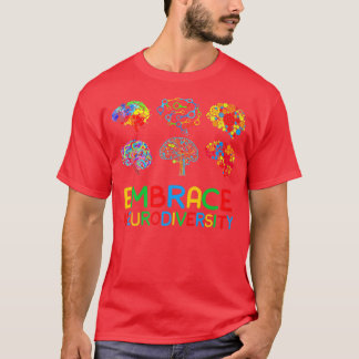 T-shirt Embrassez la neurodiversité TDAH Sensibilisation s