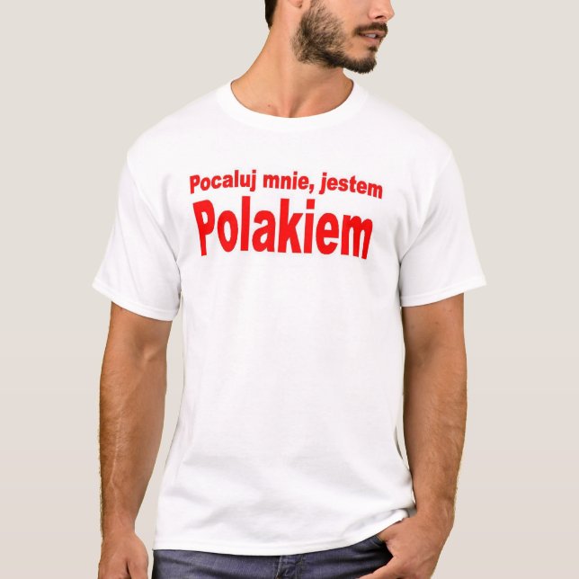 T-shirt embrassez-moi, im poli (Devant)