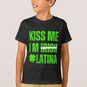 T-shirt Embrassez-moi, je suis latino-irlandaise - Drôle d